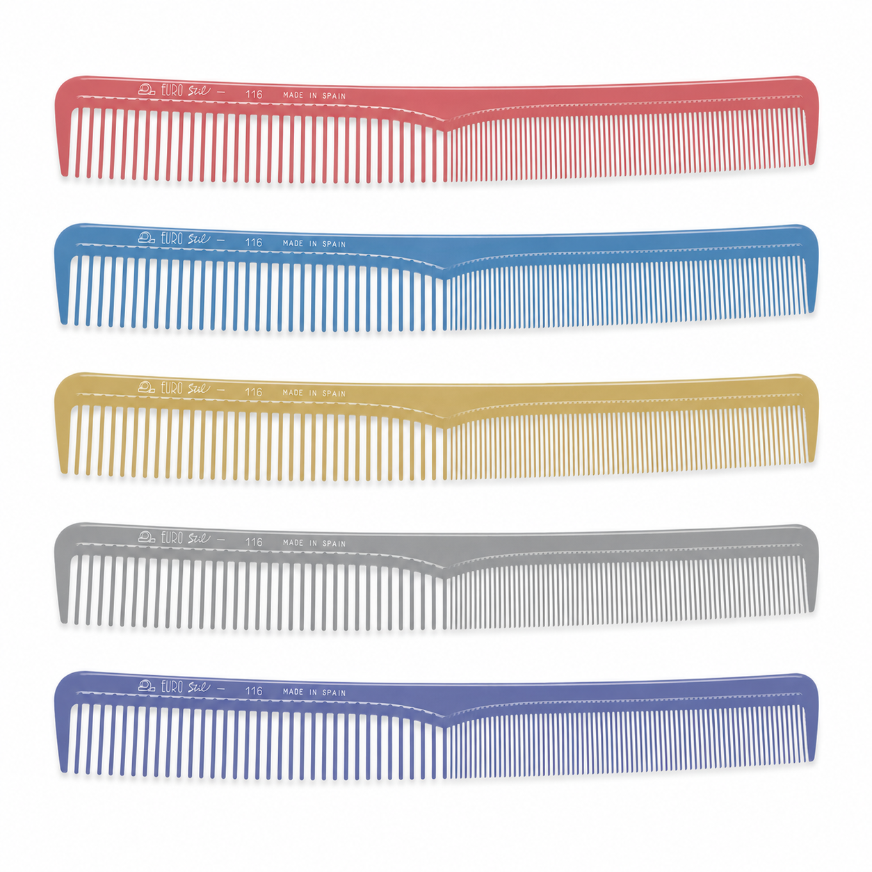PEINE BATIDOR NYLON 19,5 CM COLORES METALIZADOS