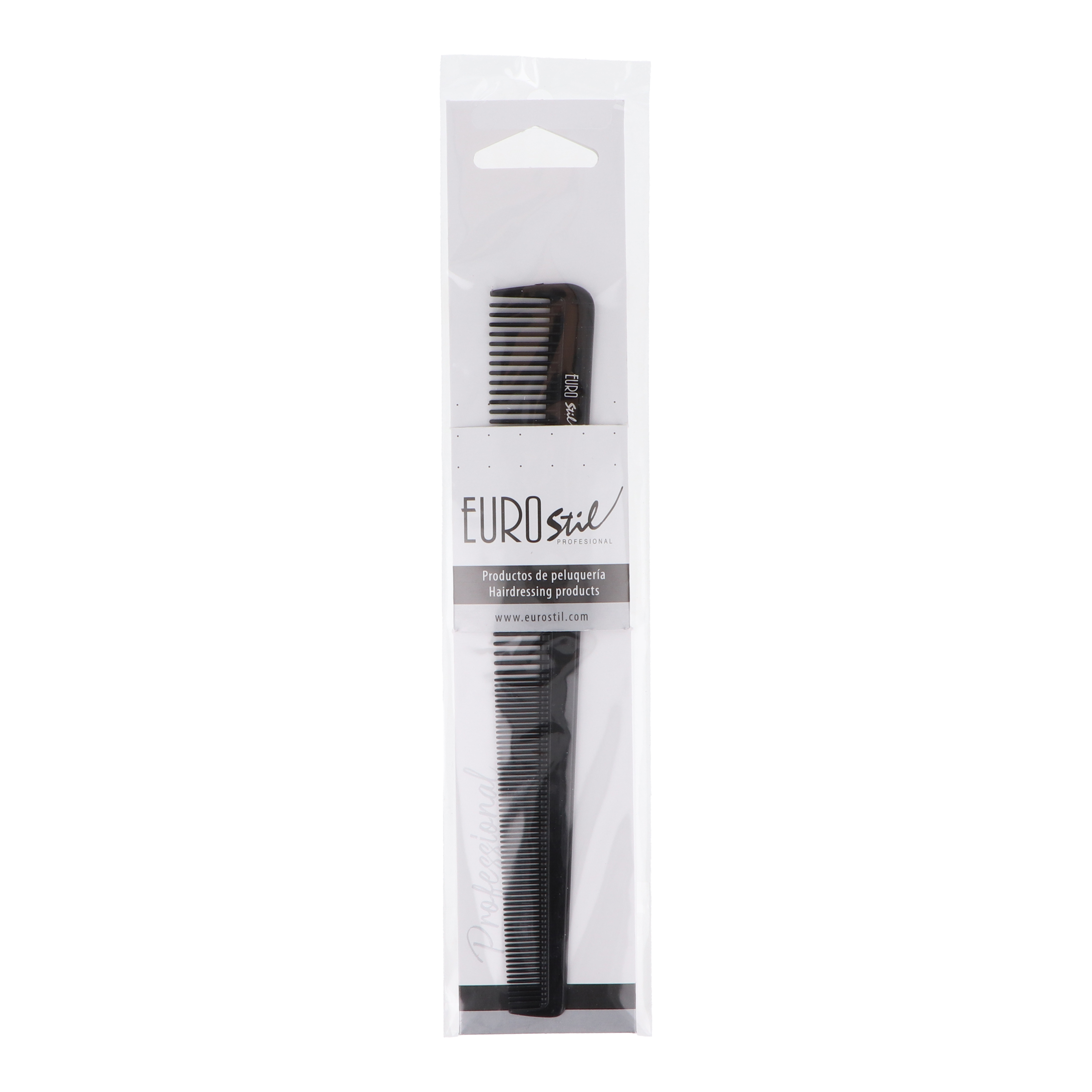 PEINE ESPECIAL PELUQUERO 18 CM NEGRO