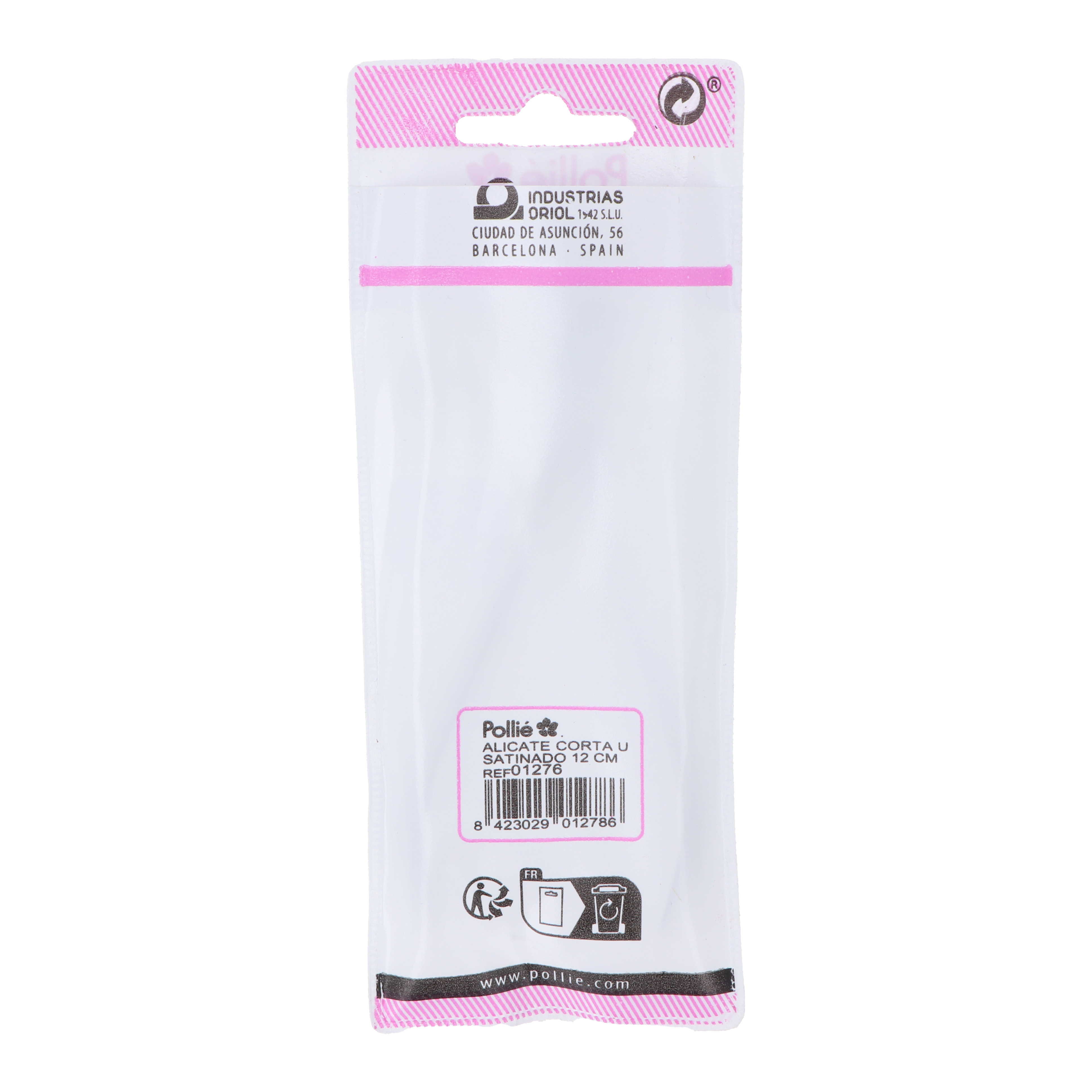 ALICATE CORTA UÑAS SATINADO 12 CM