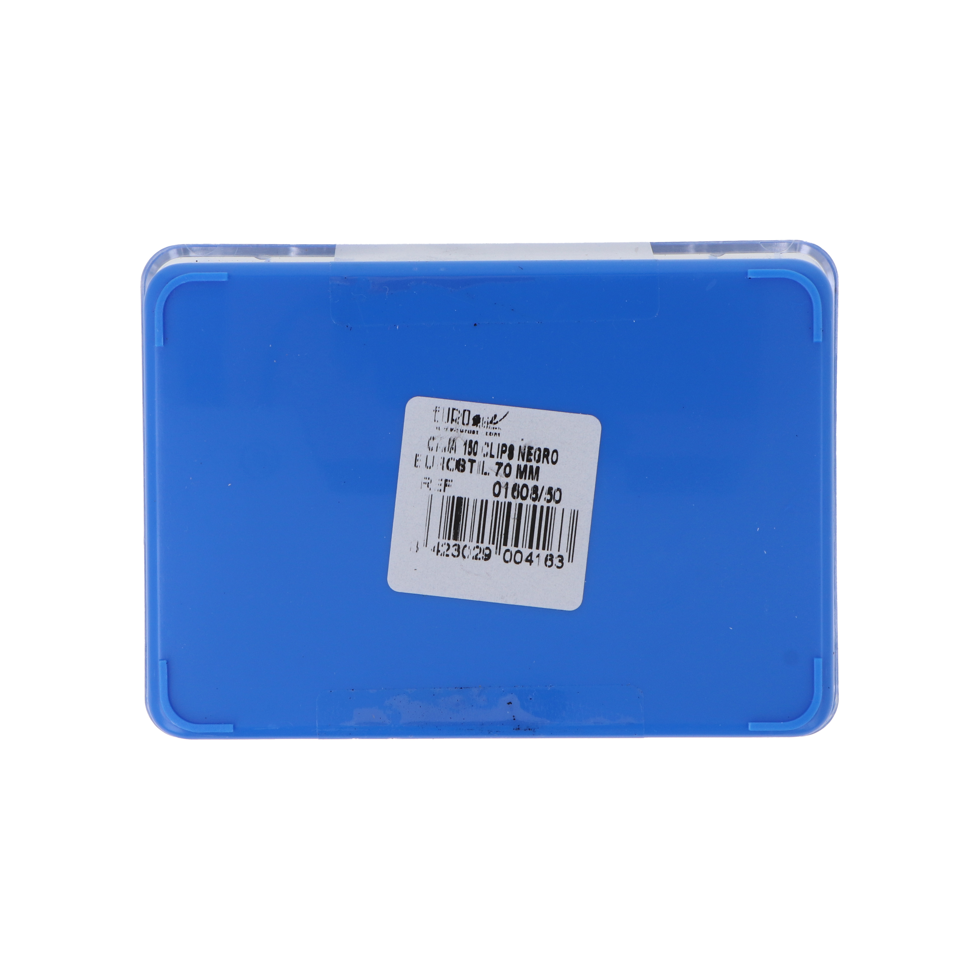 CAJA 150 CLIPS NEGRO EUROSTIL 7CM