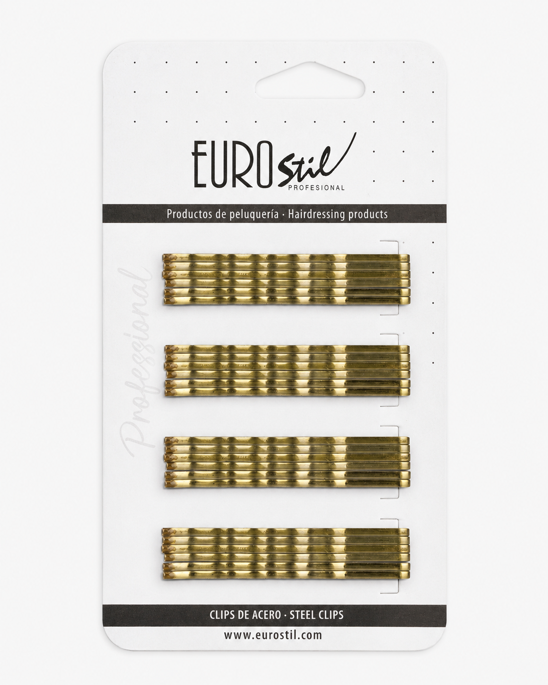 CARD 24 CLIPS EUROSTIL BRW 50 MM