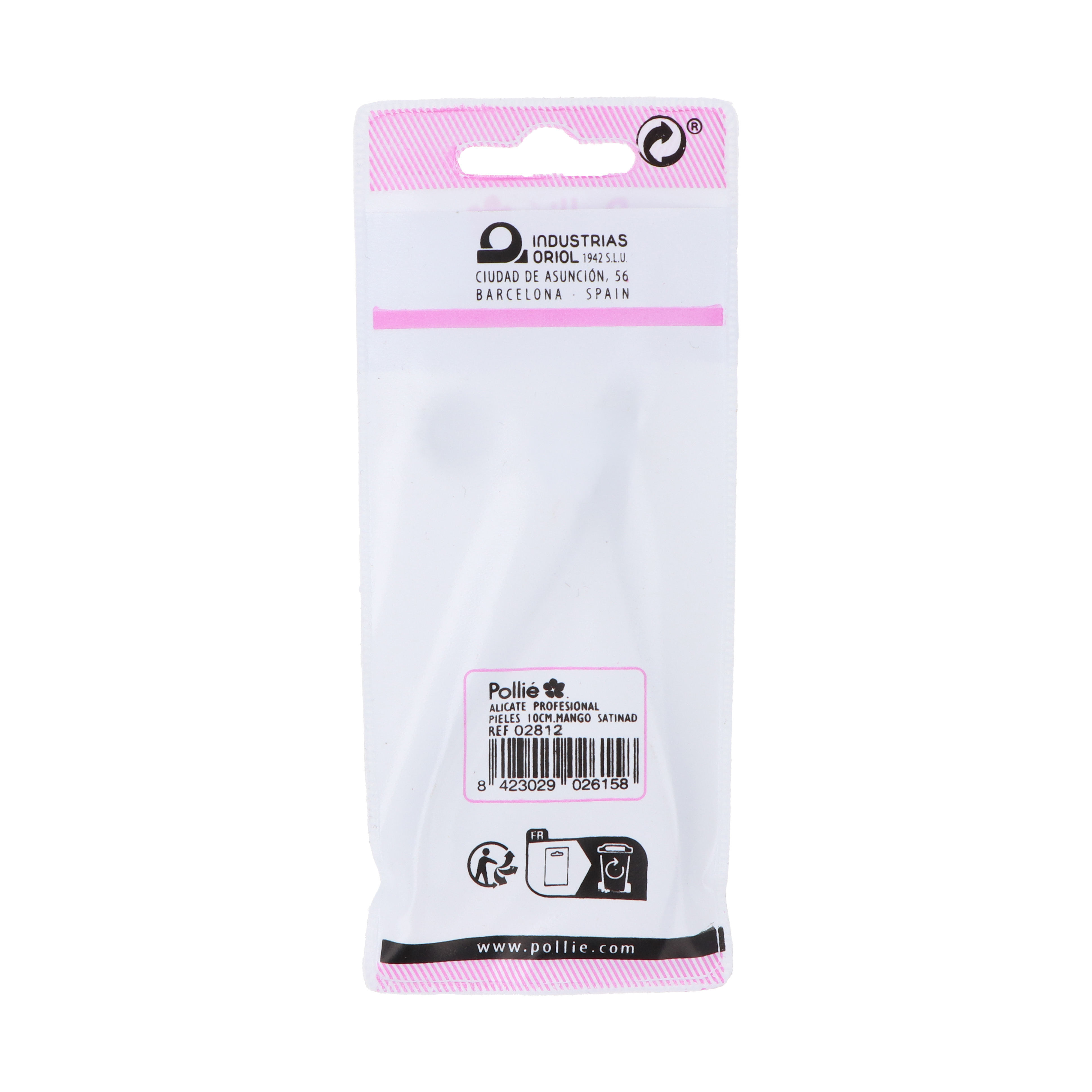 ALICATE PROFESIONAL PIELES 10CM.MANGO SATINADO