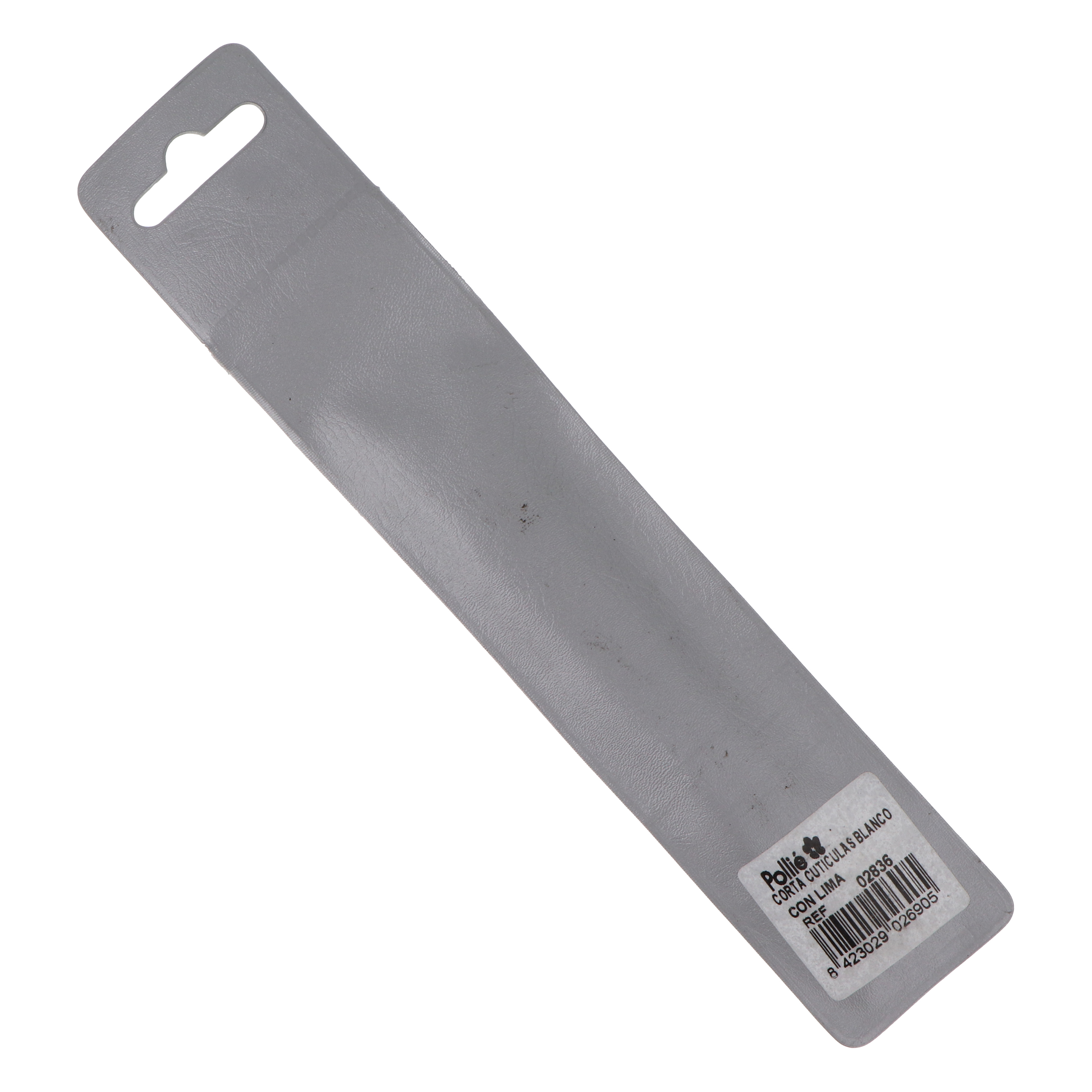 CORTA CUTICULAS BLANCO CON LIMA