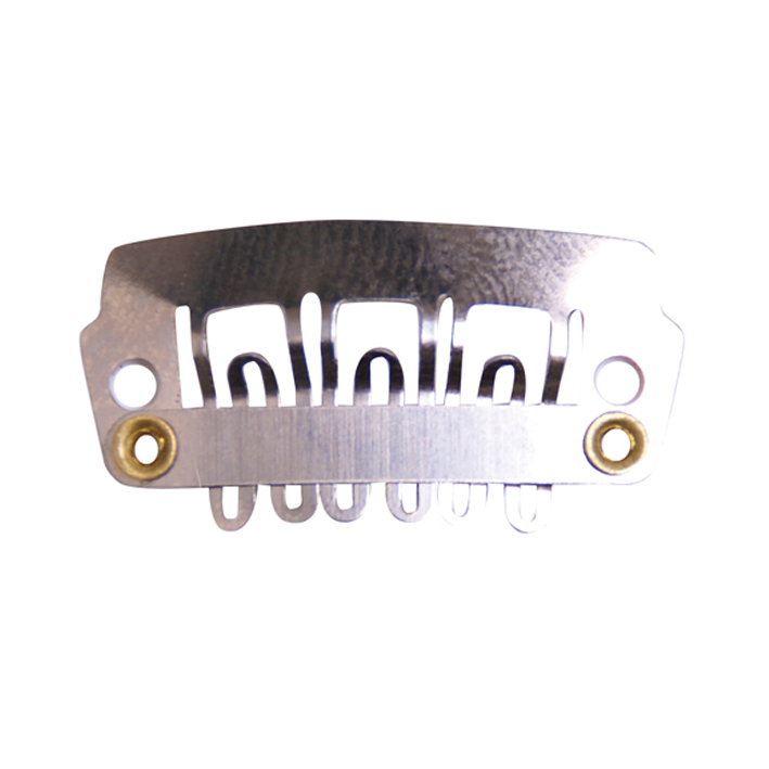 BAG 4 CLIPS EXTENSIONS 2,2 CM SILVER