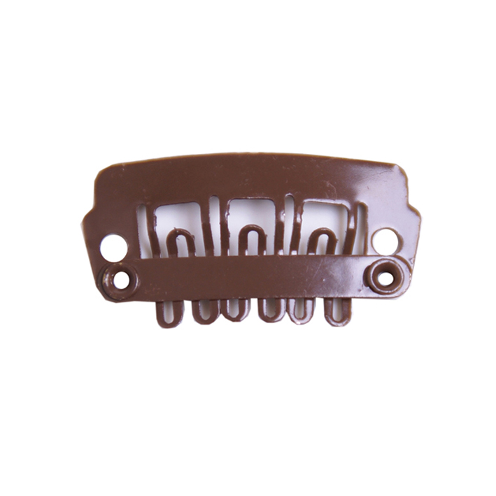 BAG 4 CLIPS EXTENSIONS 2,2 CM BROWN
