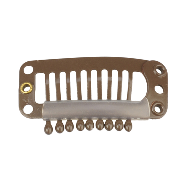SACCHETTO DI 50 CLIP 2,8 CM. EXTENSION MARRONI