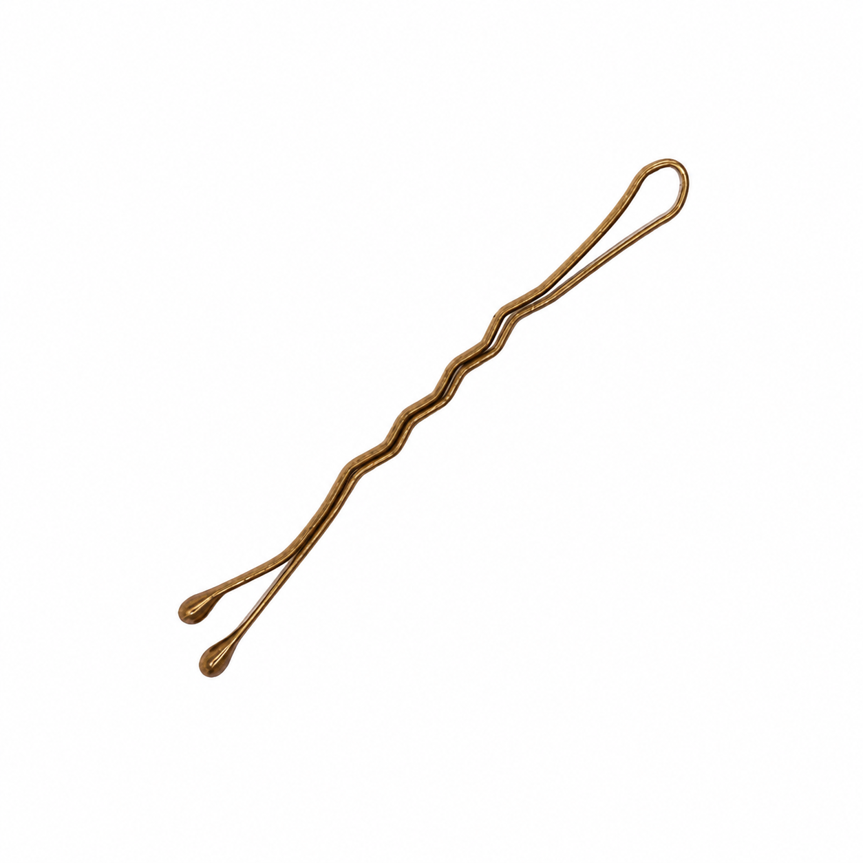 CARD 24 CLIPS WAVY BRONZE EUROSTIL 50 MM