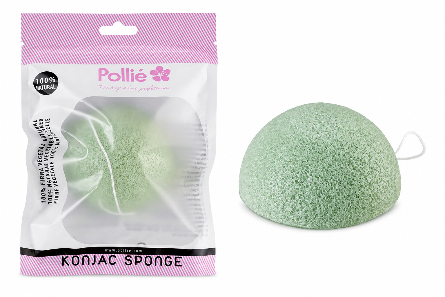 ESPONJA KONJAC ALOE VERA NATURAL