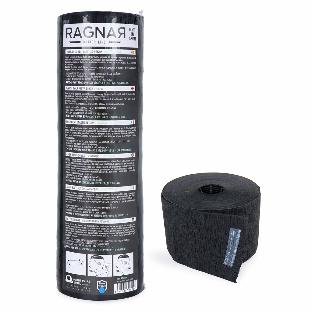 PACK 5 ROUL.PAPIER CREPE NOIR 80S.