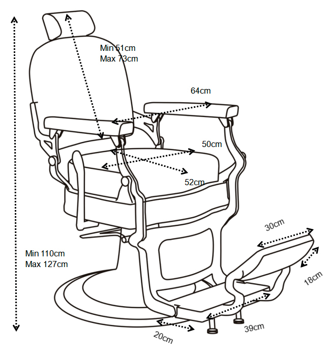 BARBER ARMCHAIR SPRINGFIELD