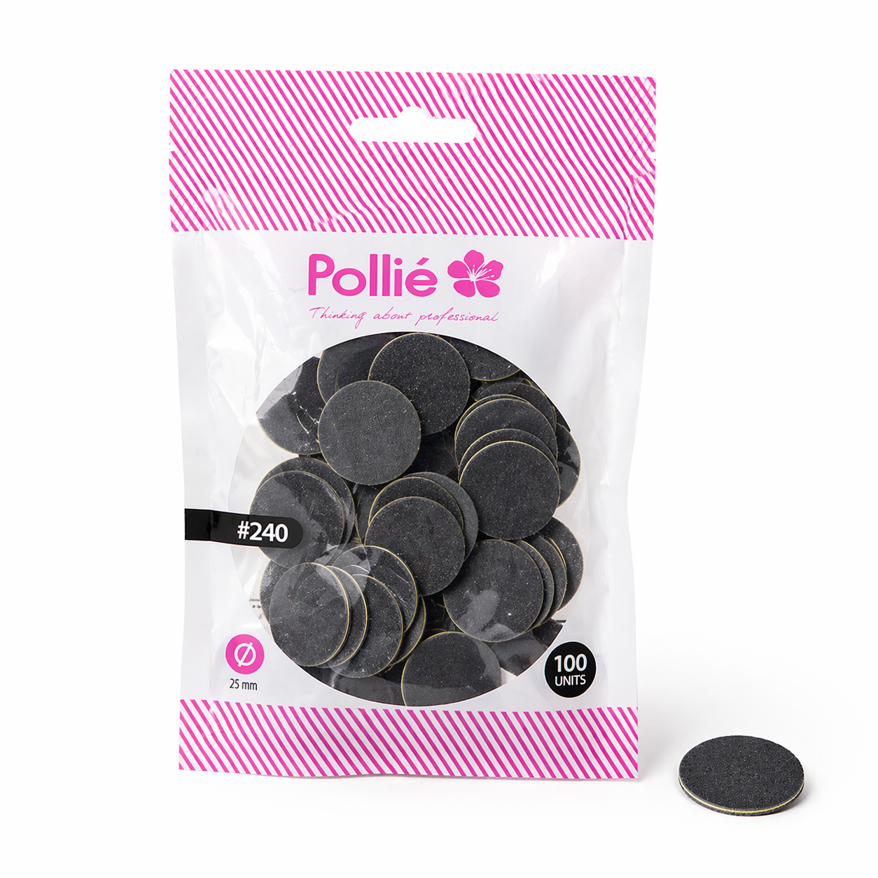 BOLSA 100 LIMAS #240 PARA DISCO 25 MM