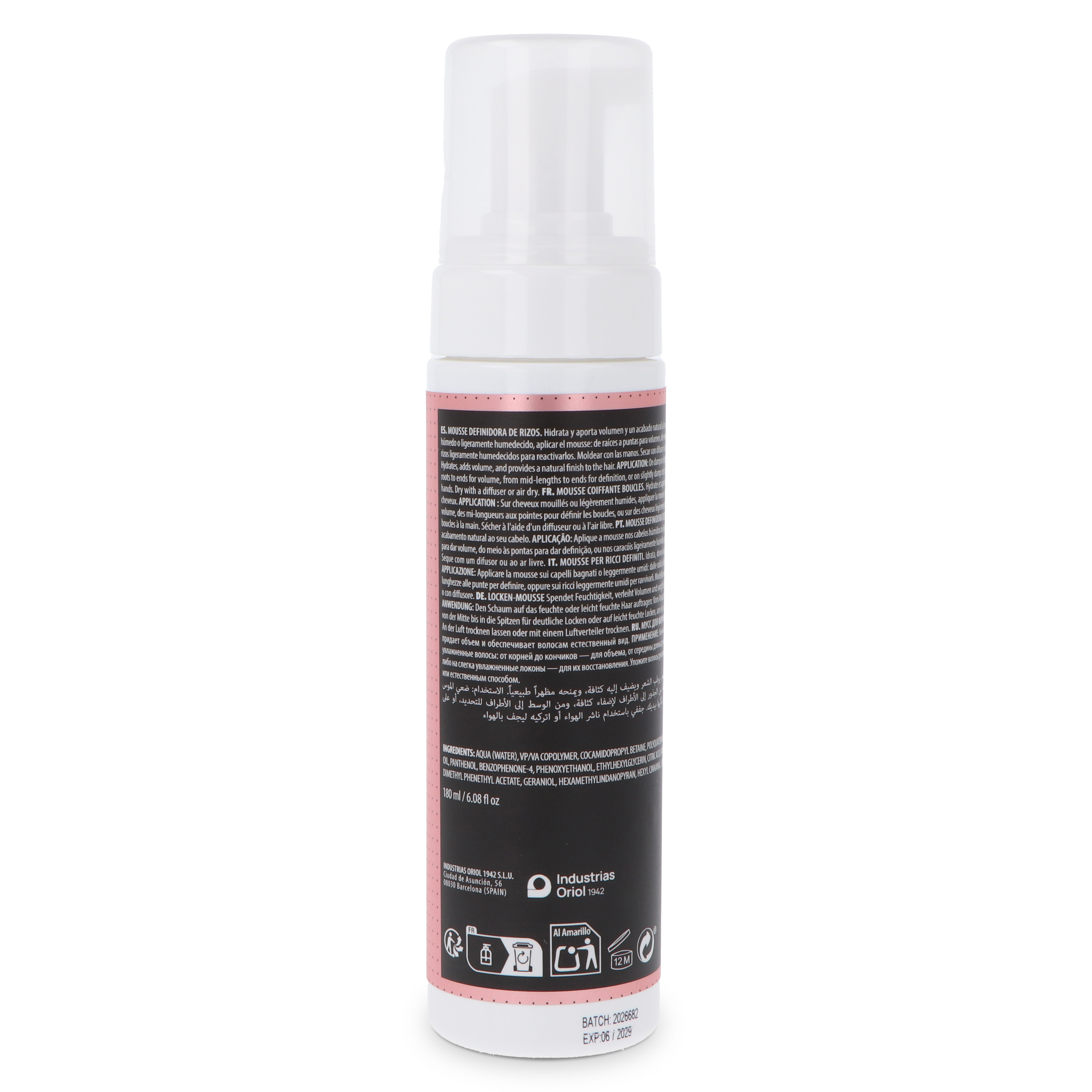 MOUSSE COIFFANTE POUR DÉFINIR LES BOUCLES